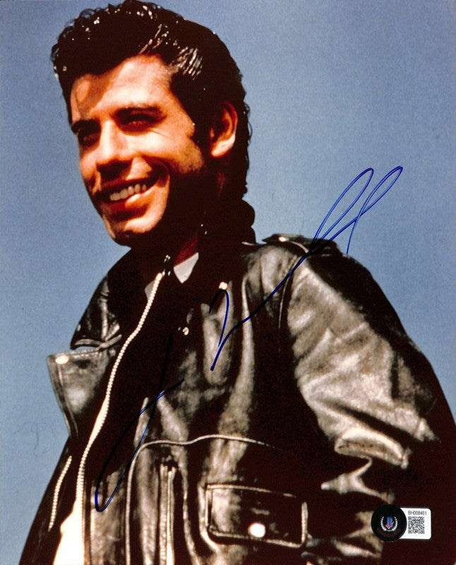 GREASE John Travolta “Danny Juko” Signed 8x10 Photo BECKETT BAS(Grad Collection)0