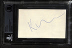 Kevin Costner Dances with Wolves Bull Durham Signed 3x5 Index Card Beckett0