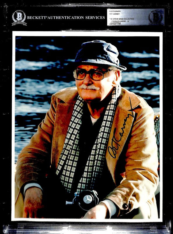Art Carney  Signed 8x10 Photograph AUTO 10 BECKETT0