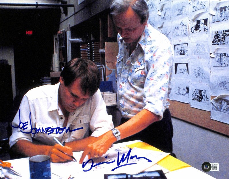 Indiana Jones TOD Joe Johnston & Dennis Muren Signed 11x14 Photo Auto 10 BAS0
