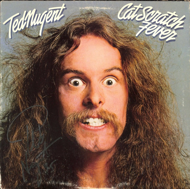 Ted Nugent Signed Cat Scratch Fever Album BECKETT (Grad Collection)0