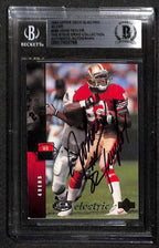 John Taylor 49er's 1994 UpperDeck Electric Silver #295 Signed Card BECKETT 0