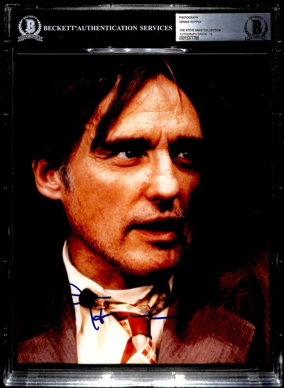 Dennis Hopper Hoosiers Signed 8x10 Photo Auto Grade 10 BECKETT (Grad Collection)0