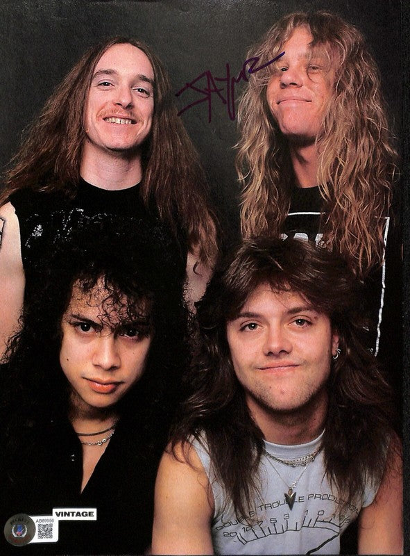 James Hetfield METALLICA “JAYMZ” Signed AUTOGRAPHED Magazine Photo BECKETT0