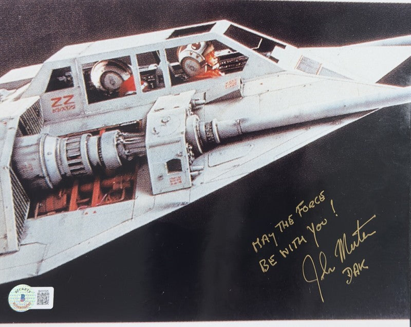 John Morton DAK Star Wars ESB Signed & Inscribed 8x10 Photo BECKETT0