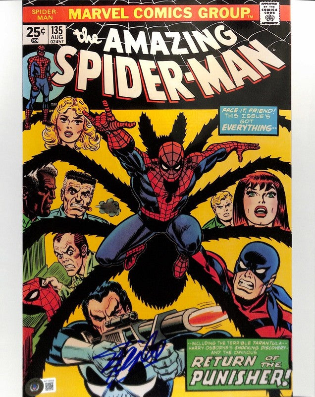 Stan Lee Marvel Spider Man Signed 11x14 Photo Auto Grade10 BAS (Grad Collection)0