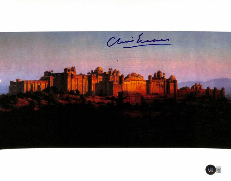 Chris Evans Matte Painter Indiana Jones Temple of Doom Signed 11x14 Photo BAS0