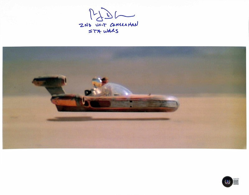 Robert Dalva Star Wars ANH 2nd Unit Camerman Signed 11x14 Photo BECKETT0