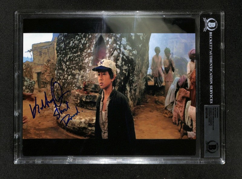 Ke Huy-Quan Short Round Signed 8x10 Photo Auto Grade 10 BAS (Grad Collection)0