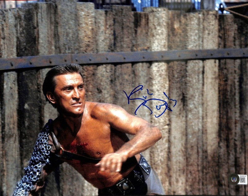 Kirk Douglas from Spartacus  Signed 11X14 Photograph BAS0