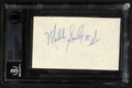 Malik Sealy Los Angeles Clippers Forward Signed 3x5 Index Card BECKETT0