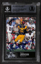 Harold Jackson 1997 Upper Deck Legends #118 Signed Card BECKETT Encapsulated0