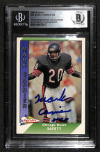 Mark Carrier Chicago Bears 1991 Pacific #44 Signed Card BECKETT0