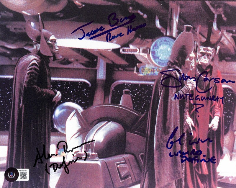 Star Wars The Phantom Menace Cast x4 Signed BAS (Grad Collection)0