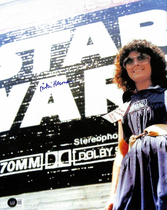Star Wars Production Assistant Miki Herman Signed 11x14 Photograph BECKETT0