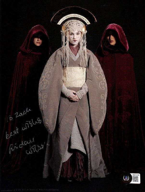 Friday Wilson Handmaiden Eirtaé Star Wars Phantom Menace Signed 8x10 Photo BAS0