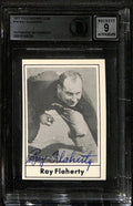 Ray Flaherty Redskins 1977 Touchdown Club #18 Signed Card Grade 9 BECKETT0