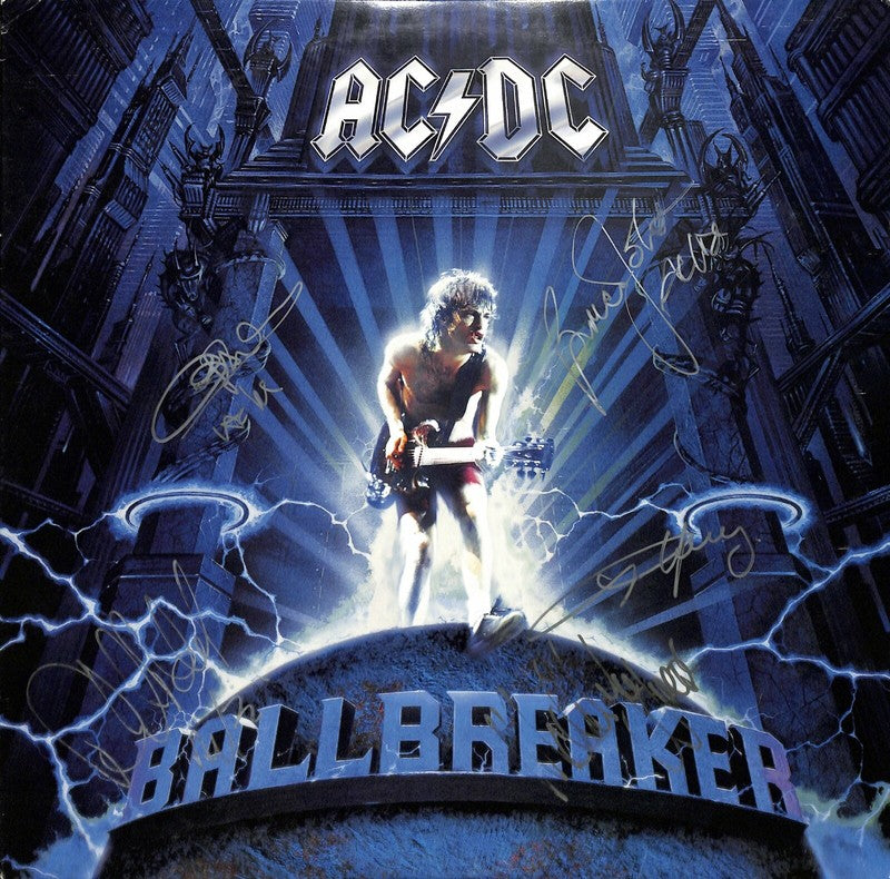Autographed AC/DC Ballbreaker Album All 5…RARE BAS (Grad Collection)0