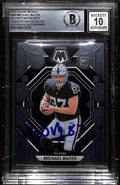 2023 Panini Mosiac Michael Mayer Raiders Rookie Signed BECKETT WITNESSED Auto 100