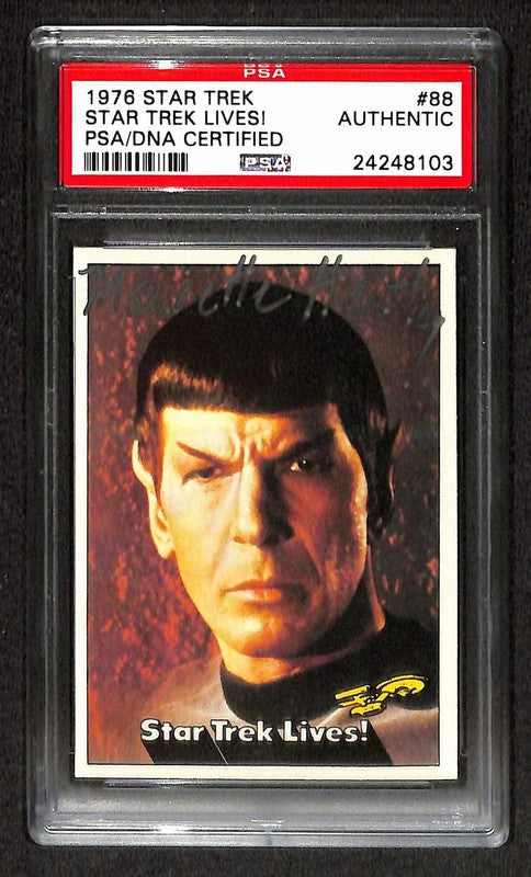 Mariette Hartley Signed 1976 Topps Star Trek Card #88 PSA/DNA0