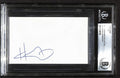Heavy D Rapper Signed 3x5 Index Card Beckett Encapsulated (Grad Collection)0