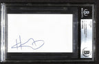 Heavy D Rapper Signed 3x5 Index Card Beckett Encapsulated (Grad Collection)0