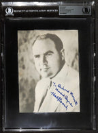 Hal Roach Signed 8x5 Photo Producer Laurel & Hardy BECKETT AUTO GRADE 100