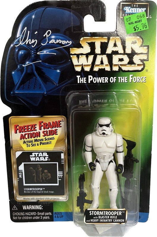 Chris Parsons Stormtrooper Star Wars ANH Signed POTF Action Figure BAS0