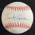 Tim McCarver Cardinals BB HOF Announcer Signed Baseball BECKETT 0