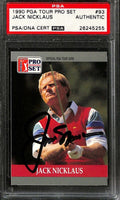 Jack Nicklaus 1990 Pro Set PGA Tour #93 Signed Card PSA/DNA Authentic0