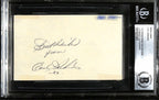 Carl Perkins Music Legend Signed 3x5 Index Card BECKETT (Grad Collection)0