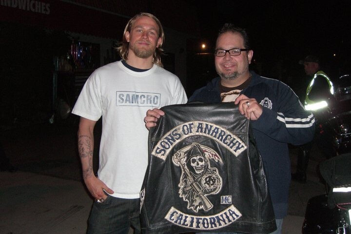 Charlie Hunnam “Jax” & Ron Perlman “Clay”  SOA signed 8x10 BAS (Grad Collection)1