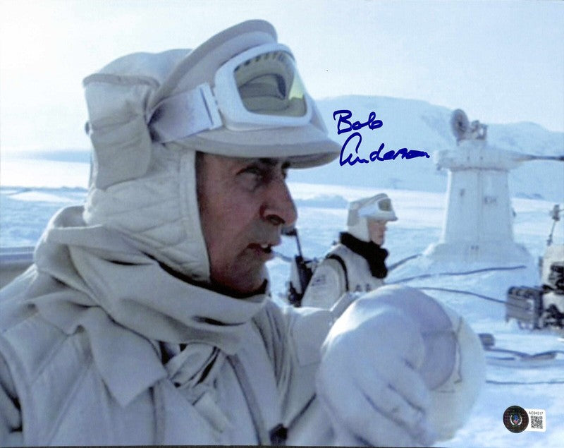 Bob Anderson Star Wars ESB Hoth Rebel Soldier Signed 11x14 Photo BECKETT0