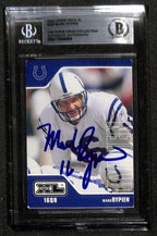 Mark Rypien Colts 2002 Upper Deck XL #209 Signed Card BECKETT 0