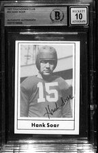Hank Soar 1977 Touchdown Club #22 Signed Auto Grade 10 BECKETT 0