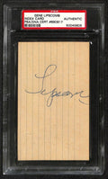 Gene Lipscomb "Little Daddy" Colts Legend Vintage Signed Index Card PSA/DNA0