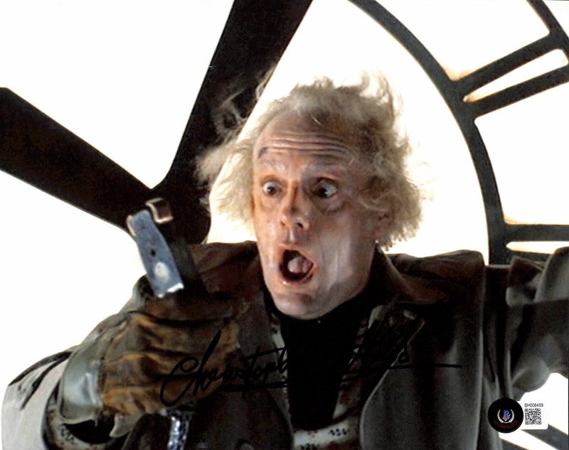 Back To The Future Christopher Lloyd Signed 8x10 Photo BECKETT (Grad Collection)0