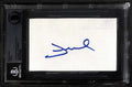 Jewel Singer Signed 3x5 Index Card Beckett Encapsulated (Grad Collection)0