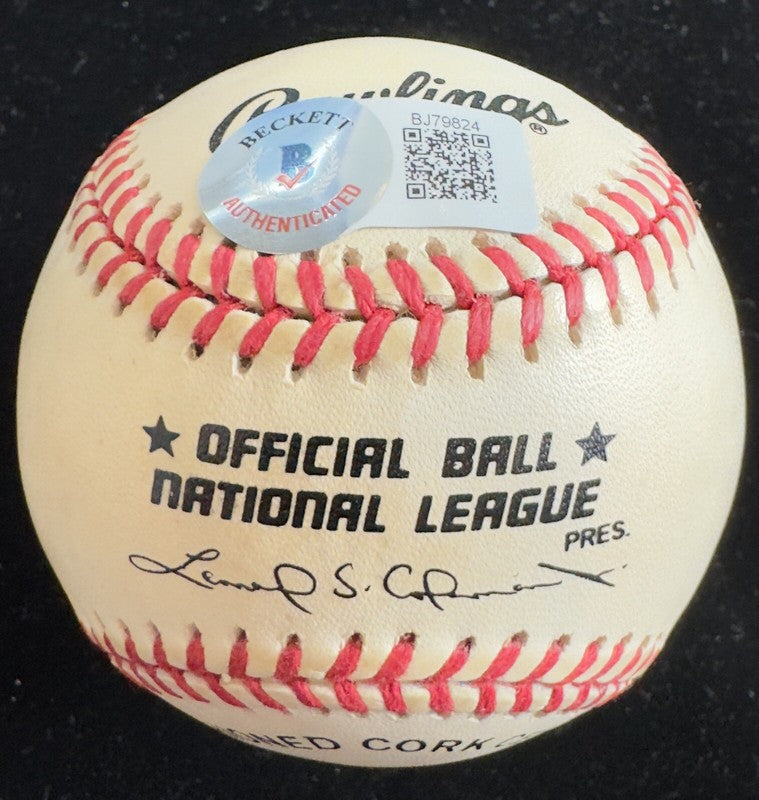 Johnny Vander Meer Signed & Inscribed No Hitter Baseball BECKETT 2