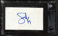 Steve Nash Suns Legend & NBA HOF’er Signed 3x5 Index Card BECKETT0