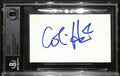Colin Hanks Signed 3x5 Index Card BECKETT BAS Encapsulated Actor0