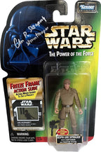 Colin Skeaping Luke Skywalker Stuntman Star Wars signed POTF Action Figure BAS0