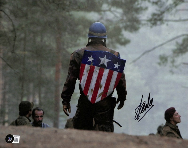 Stan Lee Marvel Legend Captain America Signed 11x14 Photo0
