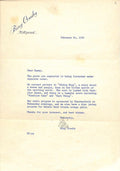 Bing Crosby 1950 Signed Typed Letter w/ Envelope BECKETT (Grad Collection)0