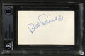 Bill Parcells Giants HOF'er Signed 3x5 Index Card BECKETT 0