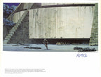 Ralph McQuarrie Signed Star Wars 1977 Concept Art Print Massasi Base BECKETT0