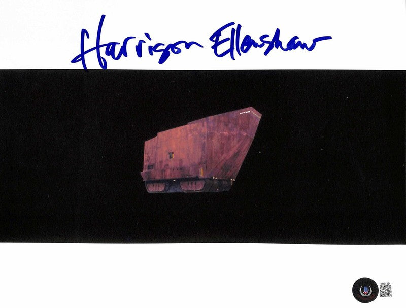 Star Wars ILM Matte Painter Harrison Ellenshaw Signed 8x10 Photo BECKETT0