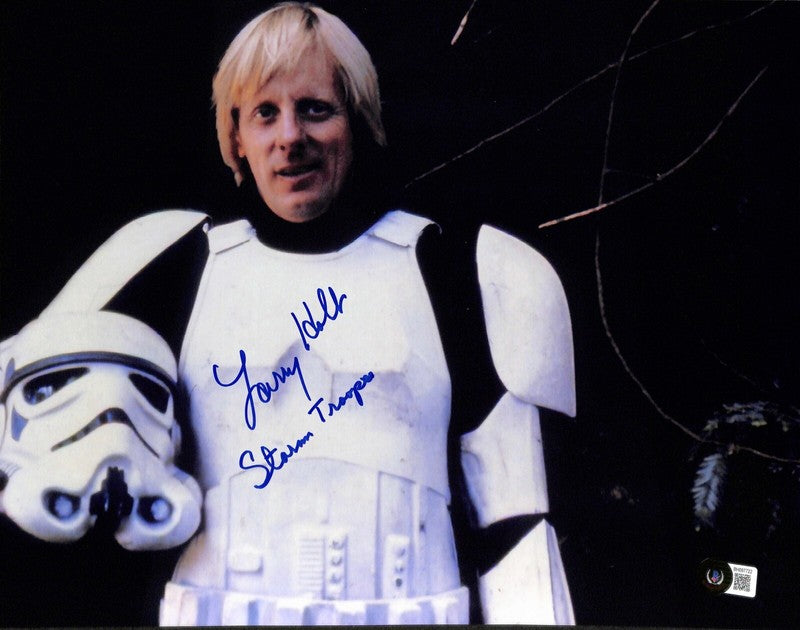 Larry Holt Star Wars ROTJ Stormtrooper Signed 11x14 Photo BECKETT 0