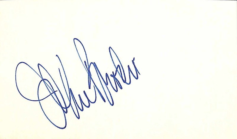 John Brodie San Francisco 49er's QB Signed 3x5 Index Card BECKETT0