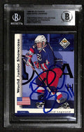 David Legwand 1998-99 Upper Deck Choice #302 Signed Card BECKETT Encapsulated0